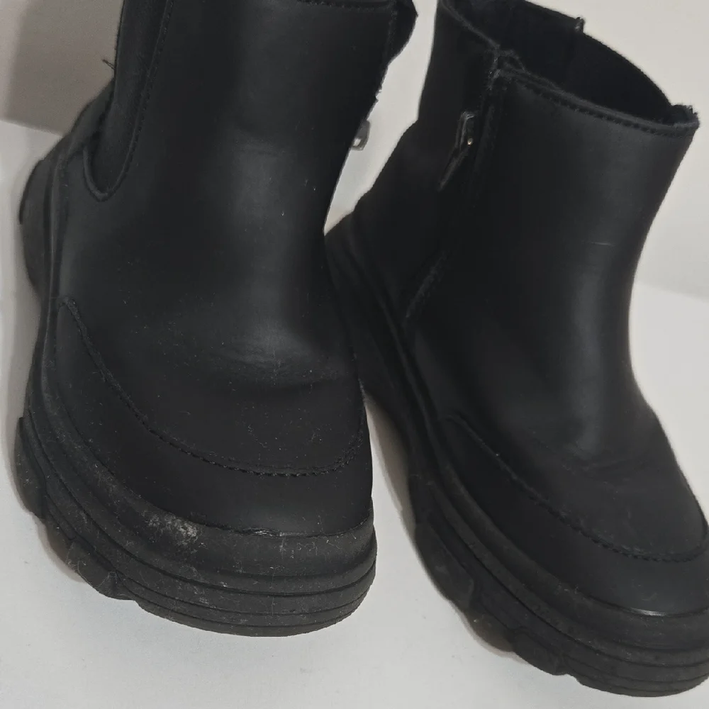 Kids Black Ankle Boots